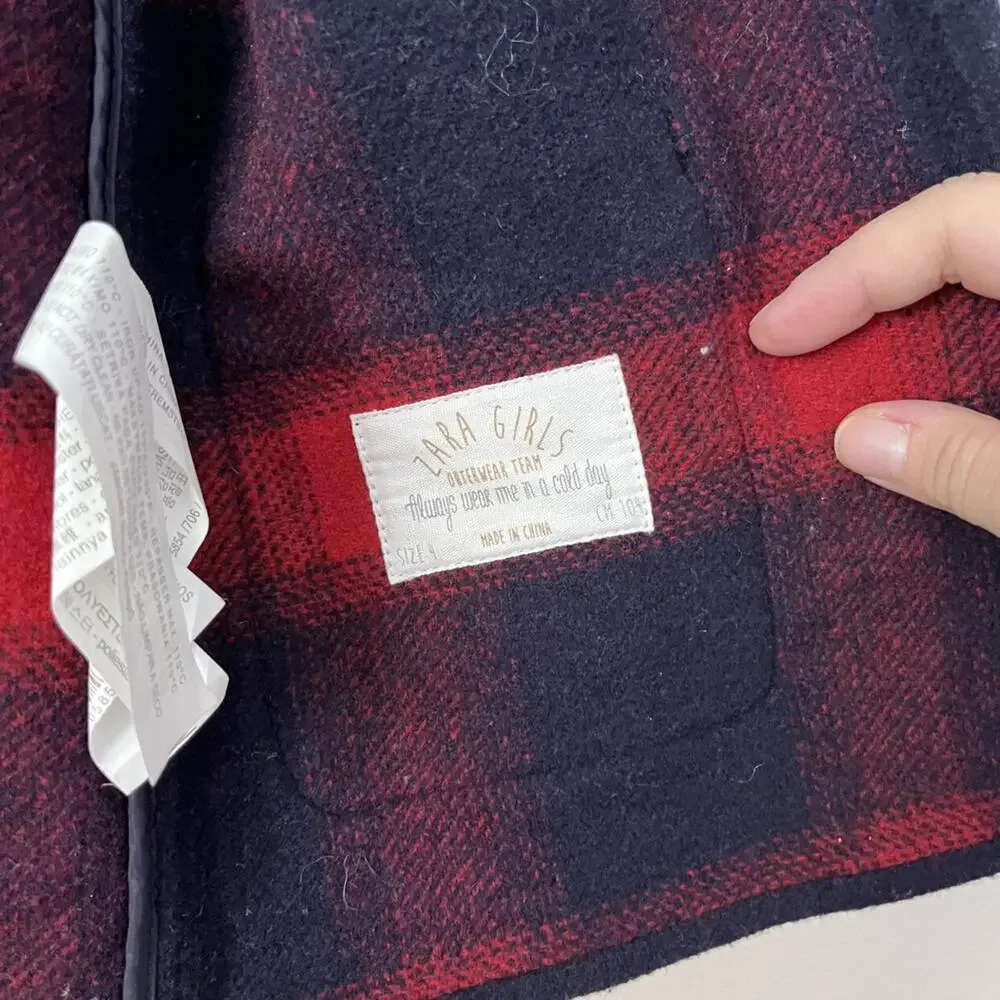 Zara Navy Wool Felt Jacket - 4